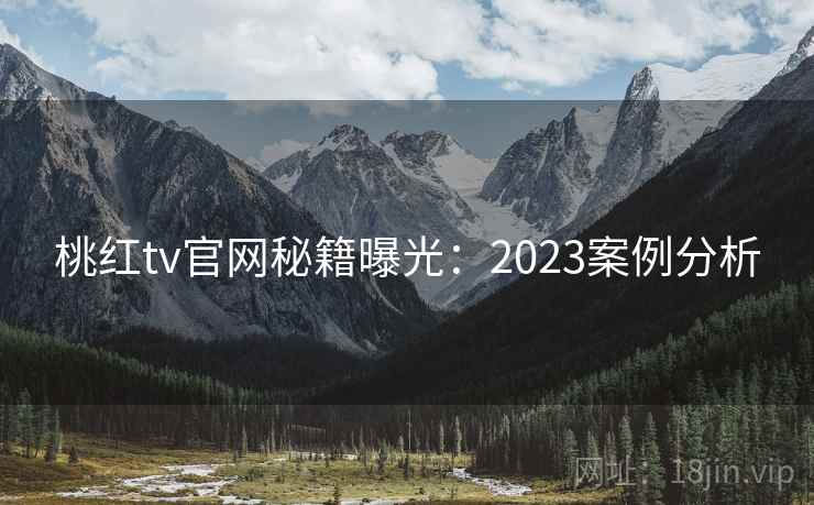 桃红tv官网秘籍曝光：2023案例分析  第1张