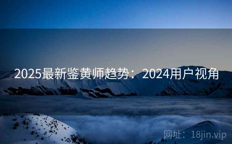 2025最新鉴黄师趋势：2024用户视角  第2张